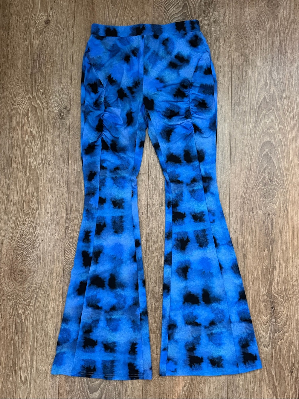 SUBOO Blue/Black Tie-Dye Flared Leggings